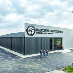 Above is a mock-up of the final version of the career center as it will look once completed (Photo provided by Mascoutah School District)
